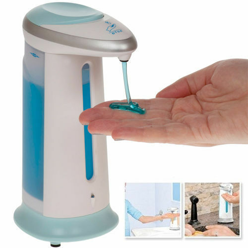 DISPENSER AUTOMATICO EROGATORE SAPONE DISINFETTANTE CUCINA BAGNO SAPONE LIQUIDO